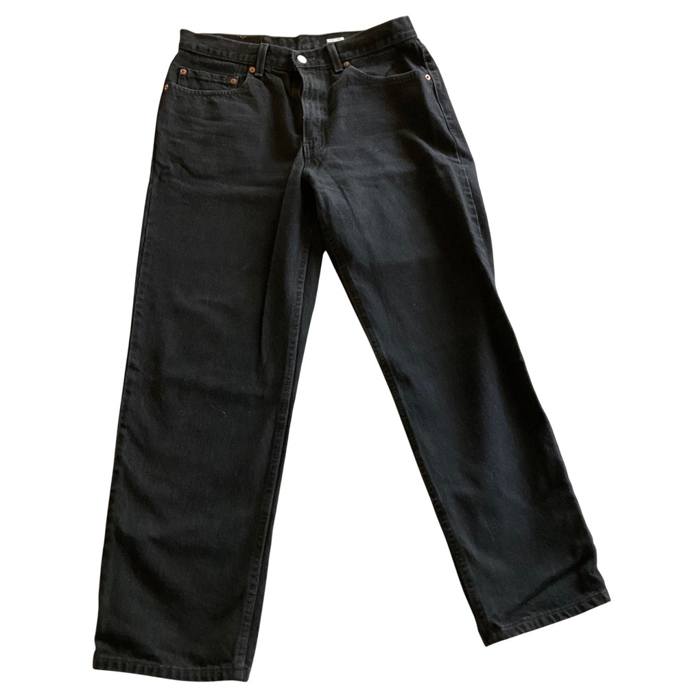 Levi's 550 Relaxed Fit Men 34x30 Black Vintage Y2K Denim Jeans